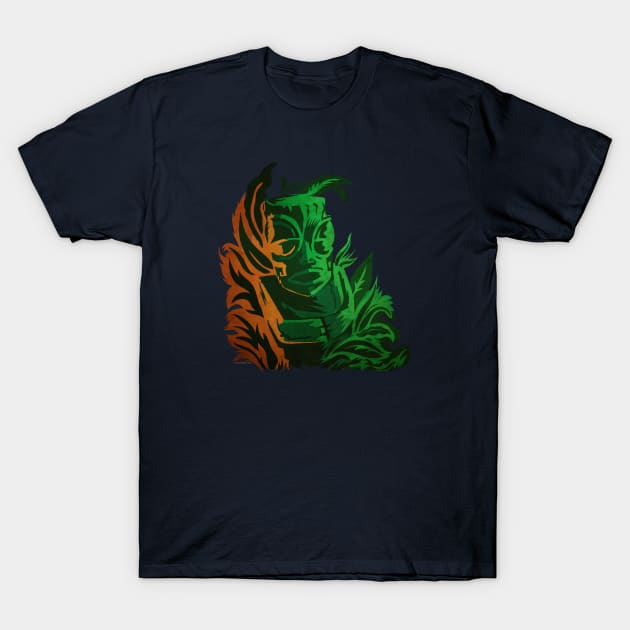 Tiki Moon T-Shirt by zerostreet